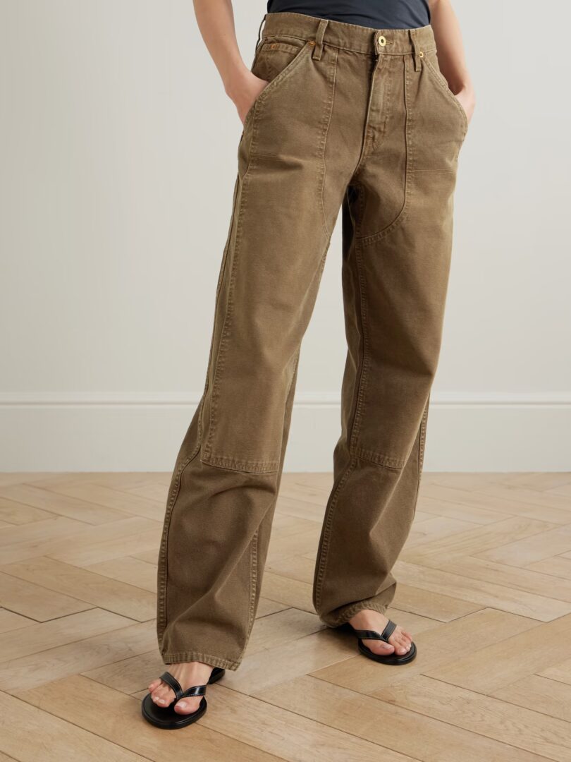 colored denim barrel jeans bulk denim by Tuopu Apparel factory