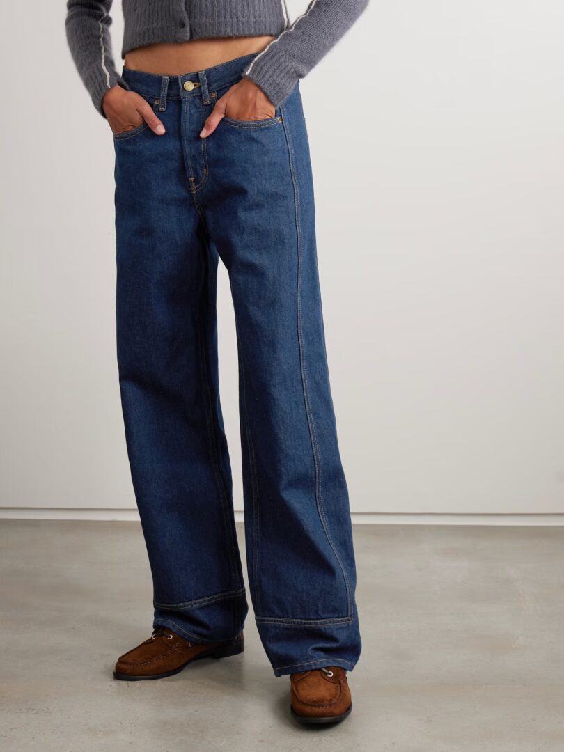 Rigid denim relaxed jeans manufacture by Tuopu Apparel factory