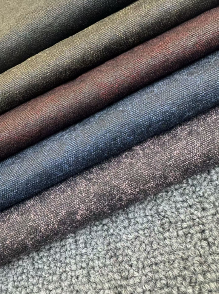 Flocked Denim Fabric

