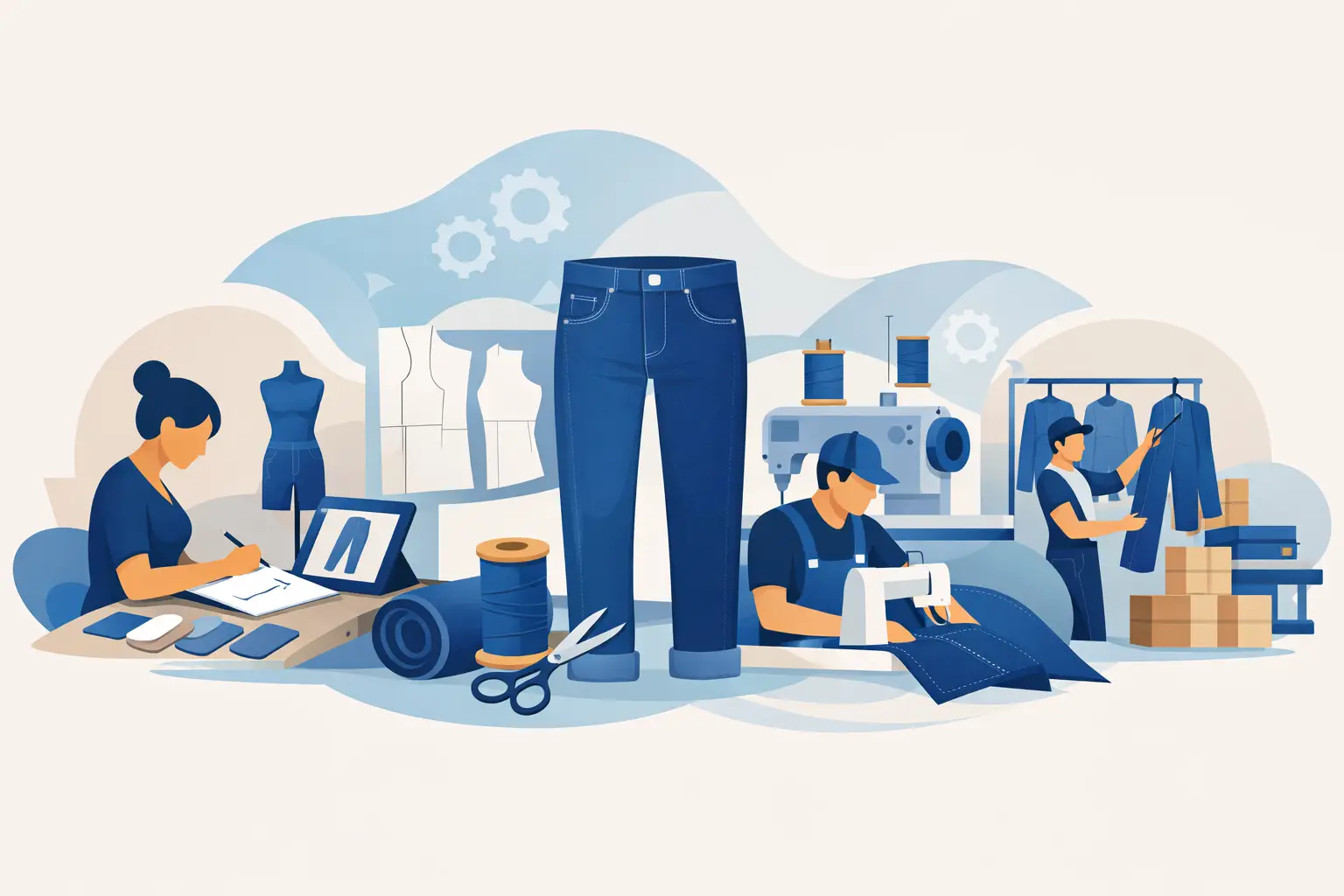 Custom Jeans Manufacturing Process Explained