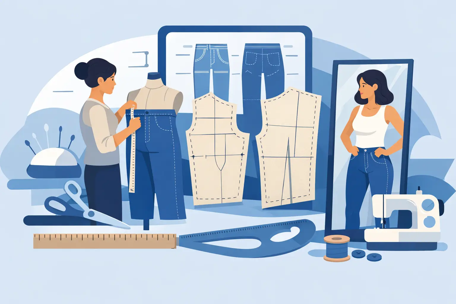 Denim Pattern Making Service for Better Fit