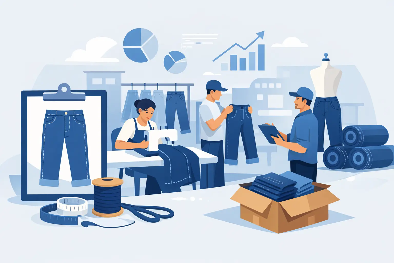 Denim Startup Production Case Study for First Runs